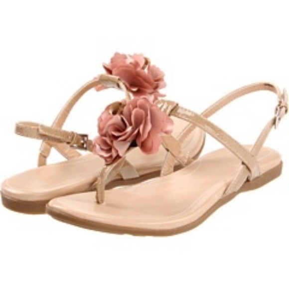 Mootsies Tootsies Shoes - Mootsie Tootsie Zosia Flower Bow Sandals